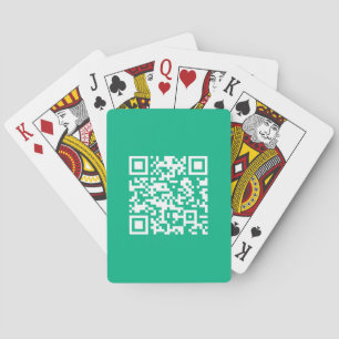 Baralho Código QR Editável Gerar o Seu Próprio Verde Tea