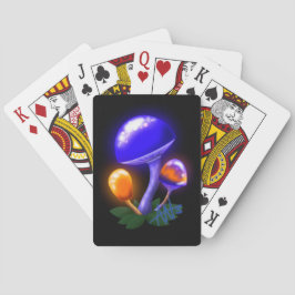 Baralho Cogumelo Branco Imaginoso Laranja e Azul