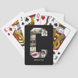 Baralho Colagem de Fotografias com design Carta C