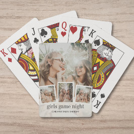 Baralho Colagem de Fotos de Amigas Modernas Jogos de Noite