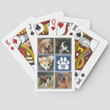 Colagem de Fotos Pet Pet de Pata de Cachorro Branc