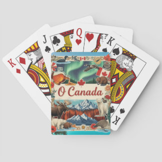Baralho Colagem O Canadá – Cartas de jogar patrióticas vin