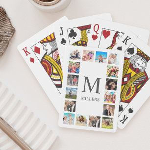 Baralho Colagem Personalizada de Fotos da Família Personal