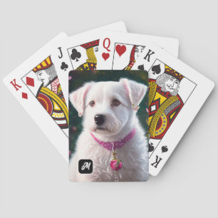 Baralho Coleção De Cães E Rosa