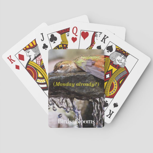 Baralho Colibri que coloca na água 2 (Verso)