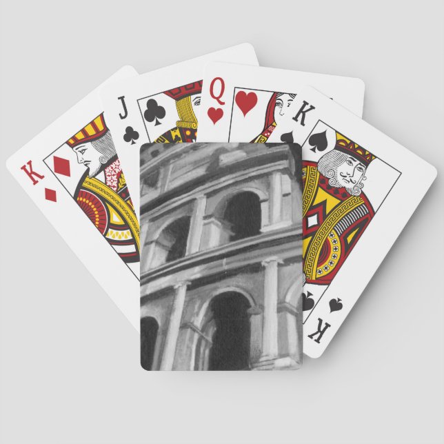 Baralho Colo Romano com Desenhos Arquitetônicos (Verso)