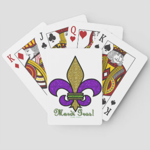 Baralho Colorida Mardi Gras Fleur De Lis