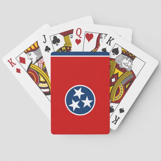 Baralho com a Bandeira do Tennessee, EUA (Verso)