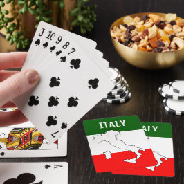 Baralho com a Bandeira Italiana
