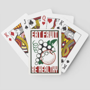 Baralho Coma Fruta - Seja saudável - Poster WPA - Promoção