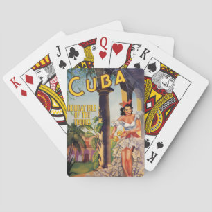 Baralho Comissão de Turismo Vintage Cubana Viagem Trópicos