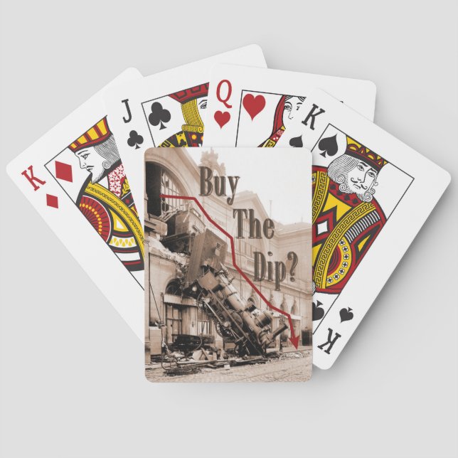 Baralho Comprar O Humor Do Mercado De Ações Dip (Verso)