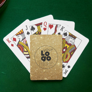 Baralho Conjunto de Cartão de Reprodução Dourado de Gli