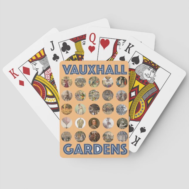 Baralho Conjunto de Poker dos Jardins Vauxhall (Verso)