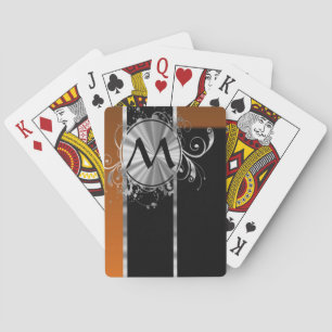 Baralho Copper black and silver monogram
