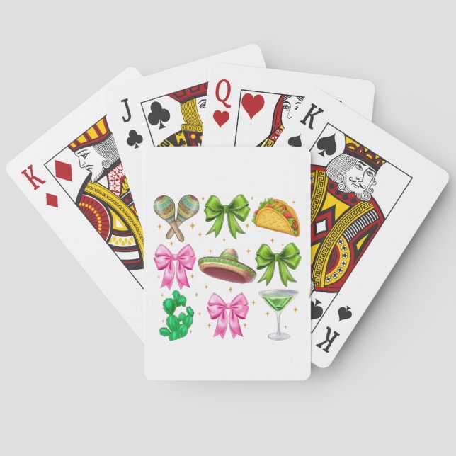 Baralho Coquette Mardi Gras Arco Fleur De Lis Mask Fat Tue (Verso)