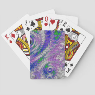 Baralho Cor Colorido Vibrante Ousado Trippy Espiral Fracta