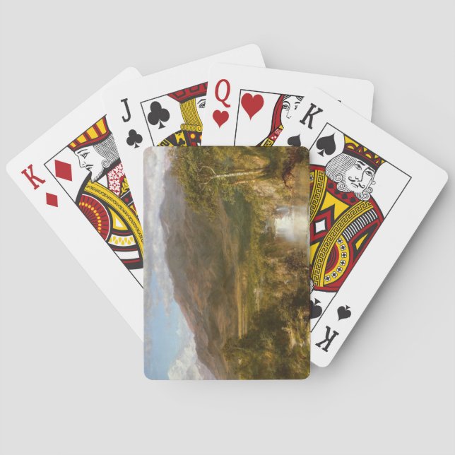 Baralho Coração dos Andes (paisagem sul-americana) (Verso)