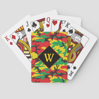 Baralho Cores da Bandeira Rasta Estampa Camuflada Monogram