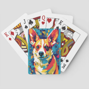 Baralho Corgi Pop Art Design Curioso e Abstrato