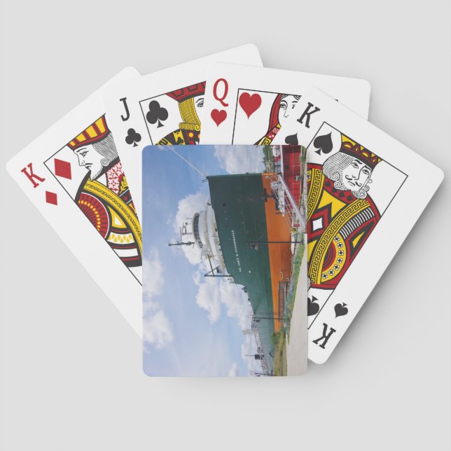 Baralho Coronel James M Schoonmaker jogando cartas (Verso)