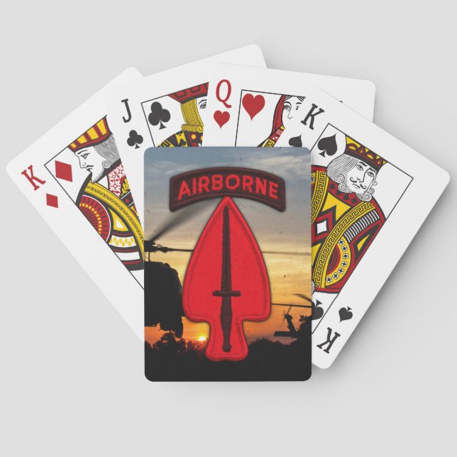 Baralho Correção de Ops Especiais de USASOC do Exército LR (Verso)