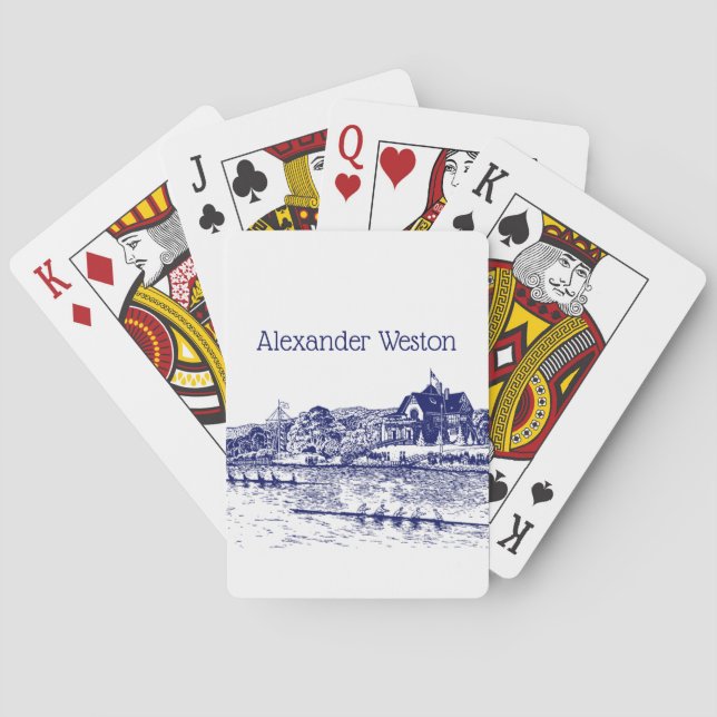 Baralho Corridas De Tripulantes Com Azul De Banheiro (Verso)