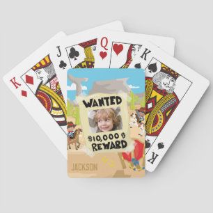 Baralho Cowboy com foto e nome, menino
