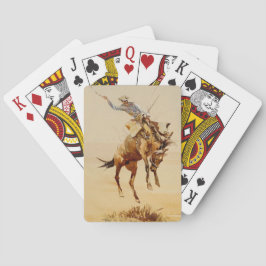 Baralho Cowboy em um Cavalo Empinando #2 por Edward Borein