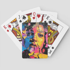 Baralho Cracked Paint Mural Beauty Skin Deep