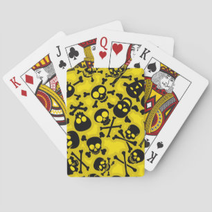 Baralho Crânio & teste padrão dos Crossbones