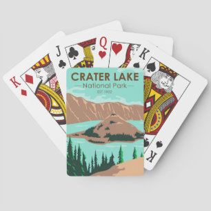Baralho Crater Lake National Park Oregon Vintage