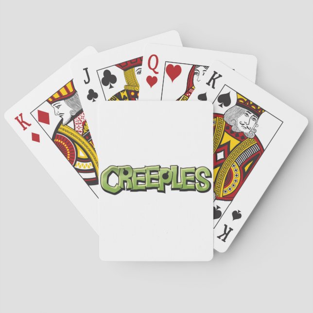 Baralho Creeples jogando cartas (Verso)