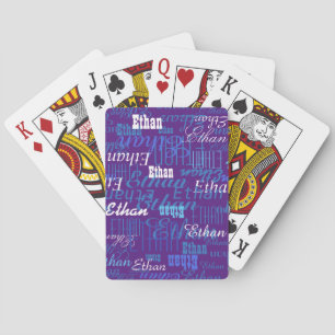 Baralho Criar jogo de cartas com seu nome repetido