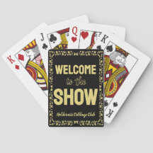 Cribbage Bem-vindo ao Show Personalizado Dourado