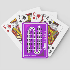 Baralho Cribbage Playing Cards Personalized Purple