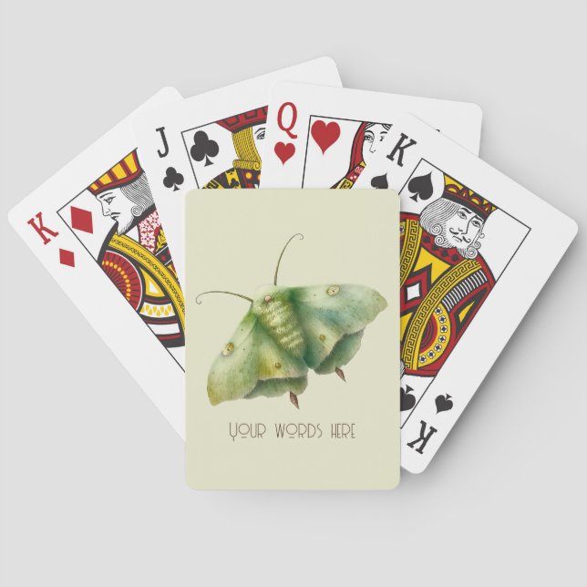 Baralho Crie a sua fantasia verde Moth (Verso)