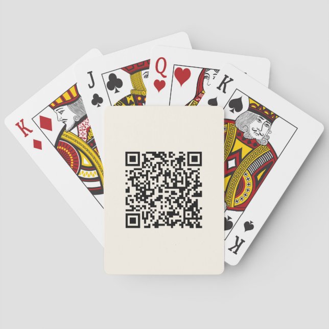 Baralho Crie Instantaneamente um Código QR | Branco Esmaec (Verso)