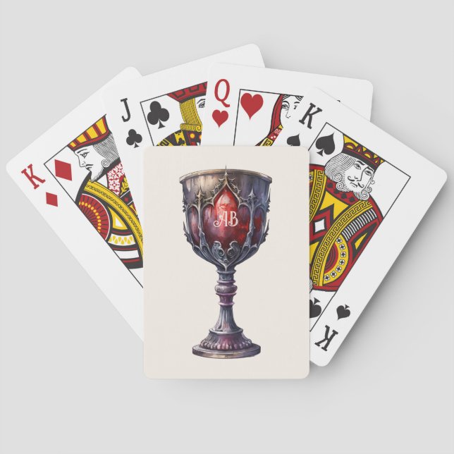 Baralho Crie seu próprio Chalice Roxo e Vermelho (Verso)