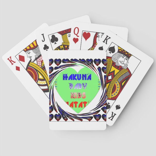 Baralho Crie seu próprio Design de bebê do coração luminos (Verso)