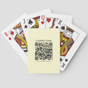 Baralho Crie um Código QR Amarelo Pálido