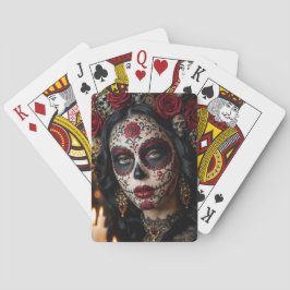 Baralho Crimson Rose Calavera – Dia de Finados Elegante