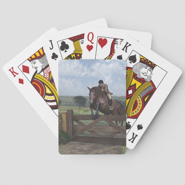 Baralho Cross-Country - Jumping Horse Play Cards (Verso)