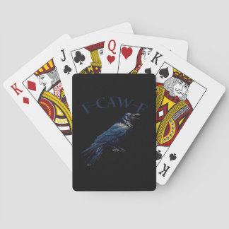 Baralho Crow, F-Caw-F Funny Bird Creative Casual