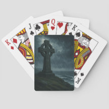 Cruz Celta em Stormy Windswept Sea