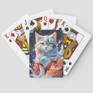 Baralho Crystal Fantasy Cat Trabalho de arte