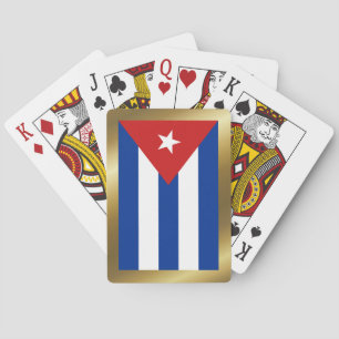 Baralho Cuba Flag Tocando Cartões