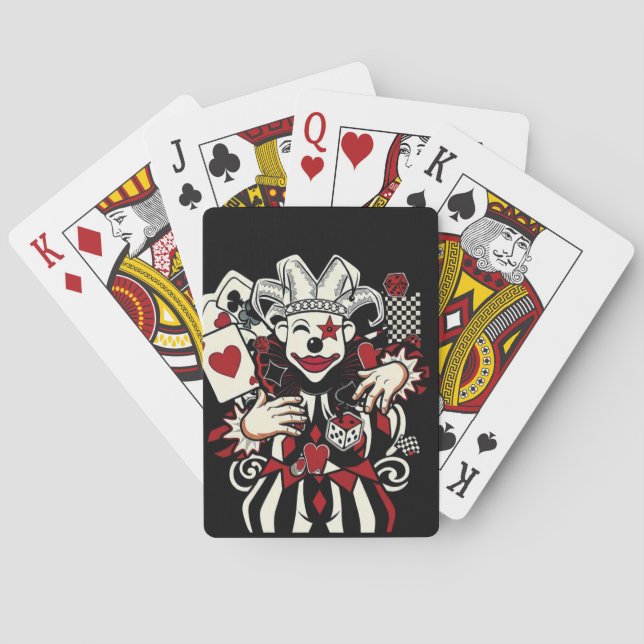 Baralho Custom deck of playing cards with a Joker design (Verso)
