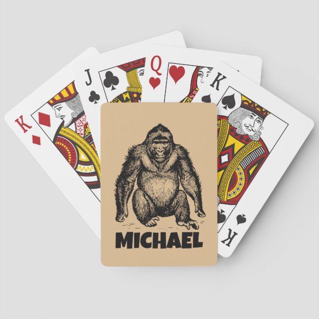 BARALHO CUSTOM GORILLA POKER PLAYING CARDS (Verso)