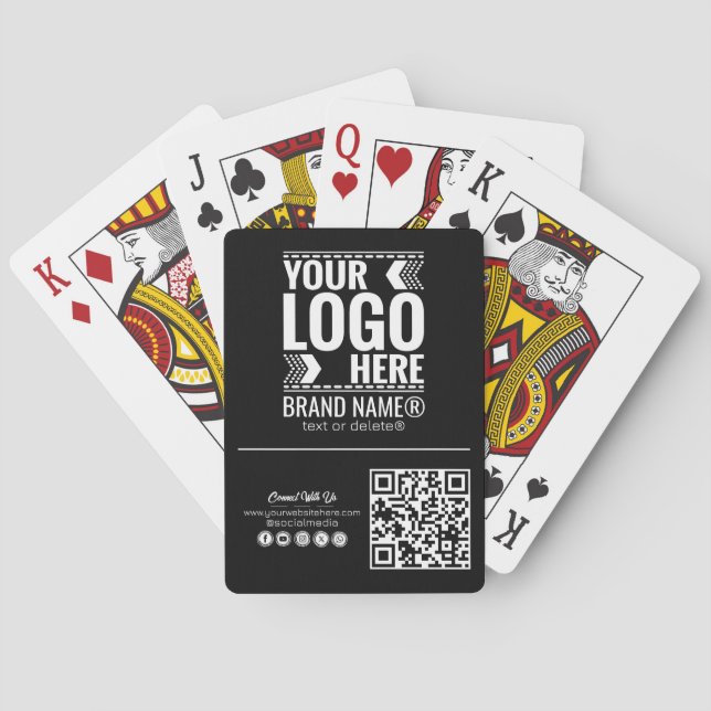 Baralho Custom Logo, Business or Brand Logo Personalized  (Verso)